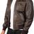 Qawach men's brown genuine leather jacket vintage bomber motorcycle jacket
