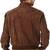 Qawach men's brown genuine leather jacket vintage bomber suede jacket