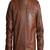 Qawach men's brown genuine leather jacket vintage bomber jacket