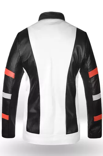 men's white lambskin leather biker jacket vintage inspired look premium