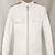Qawach men's white with black strip genuine leather jacket lambskin vintage pocket