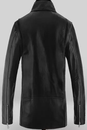 men's black premium lambskin leather jacket vintage inspired look exclusive