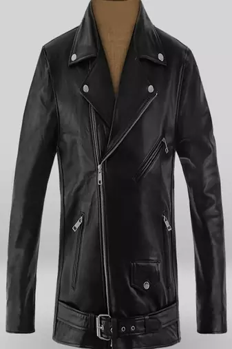men's black premium lambskin leather jacket vintage inspired look exclusive