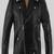 Qawach men's pure vintage black genuine leather lambskin jacket stylish