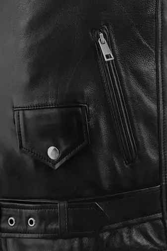 men's black premium lambskin leather jacket vintage inspired look exclusive