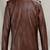 Qawach men's pure vintage brown genuine leather lambskin stylish jacket