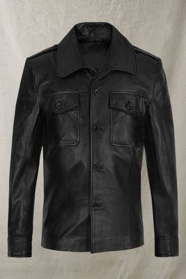 men's black premium lambskin leather jacket vintage inspired look modern 2