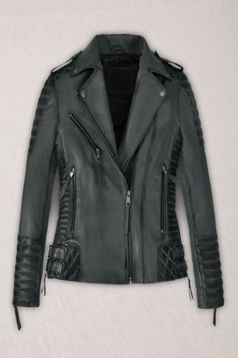 men's black premium lambskin leather jacket premium quilted design premium