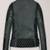 Qawach men's genuine black lambskin quilted design leather zipper jacket