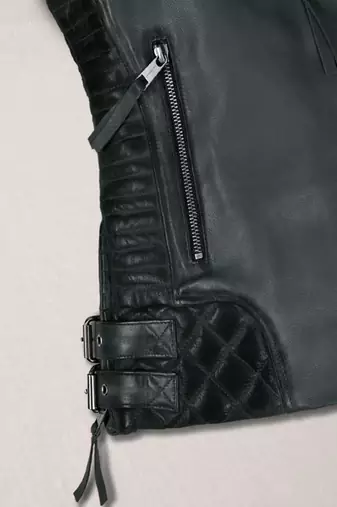 men's black premium lambskin leather jacket premium quilted design premium