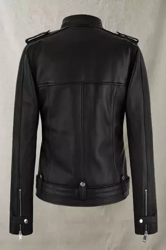 men's black lambskin leather jacket classic zip up style exclusive premium