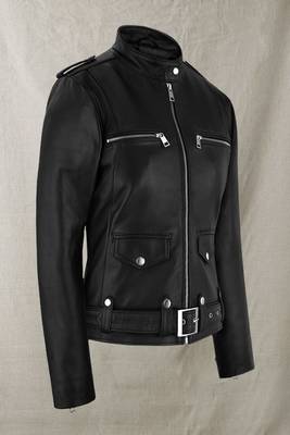 men's black lambskin leather jacket classic zip up style exclusive premium 3