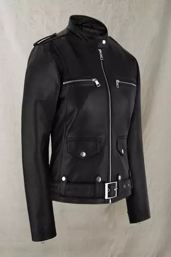 men's black lambskin leather jacket classic zip up style exclusive premium