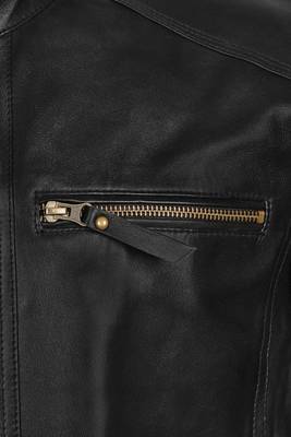men's black lambskin leather jacket classic zip up style exclusive modern 4