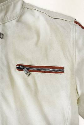 men's white lambskin leather biker jacket classic moto zip style refined 2