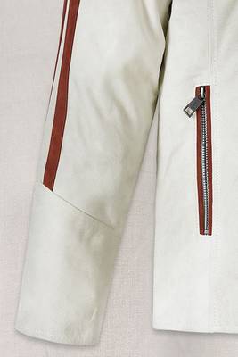 men's white lambskin leather biker jacket classic moto zip style refined 3