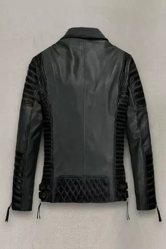 men's genuine lambskin leather biker jacket classic moto zip style authentic pro