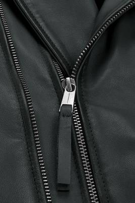 men's genuine lambskin leather biker jacket classic moto zip style authentic pro 3