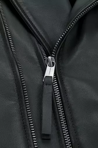 men's genuine lambskin leather biker jacket classic moto zip style authentic pro