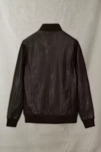 men's brown lambskin leather biker jacket classic moto zip style deluxe