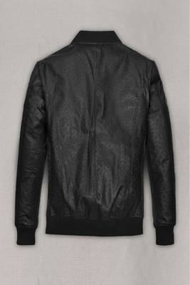 men's black lambskin leather biker jacket classic moto zip style premium featured 2