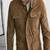 Qawach men's genuine suede brown  leather jacket vintage look