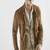 Qawach men's genuine suede brown  leather jacket vintage look