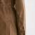Qawach men's genuine suede brown  leather jacket vintage look
