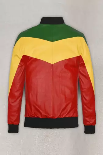 men's red lambskin leather bomber jacket vintage inspired look