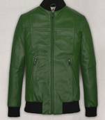 men's black lambskin leather bomber jacket vintage inspired look premium
