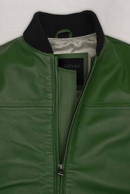 men's black lambskin leather bomber jacket vintage inspired look premium 4