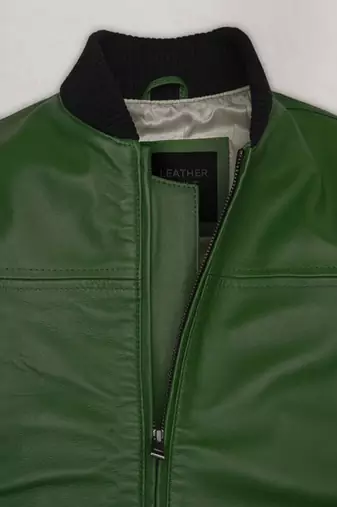 men's black lambskin leather bomber jacket vintage inspired look premium