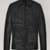 Qawach men's genuine black pocket leather jacket vintage look