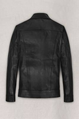 men's black premium lambskin leather jacket vintage inspired look stylish 2