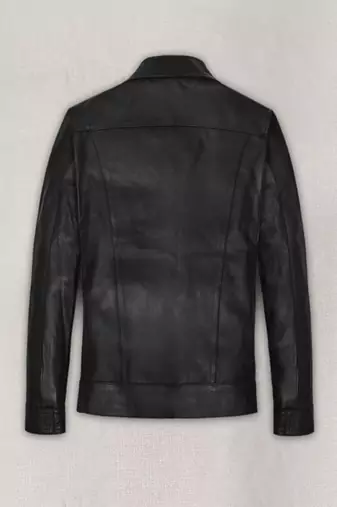 men's black premium lambskin leather jacket vintage inspired look stylish