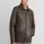 Qawach men's vintage brown genuine lambskin leather jacket