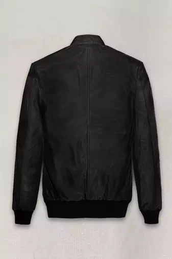 men's black lambskin leather bomber jacket vintage inspired look exclusive