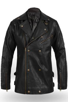men's black lambskin leather biker jacket classic moto zip style exclusive exclusive 1