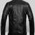 Qawach men's genuine black vintage café racer biker jacket lambskin jacket