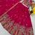 Rani Pink Color Embroidery Sequence with Thared Work Silk Lahenga Choli Set
