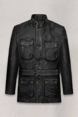 men's black premium lambskin leather jacket vintage inspired look authentic 1