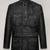 Qawach men's genuine black vintage coat jacket lambskin jacket
