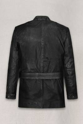 men's black premium lambskin leather jacket vintage inspired look authentic 2