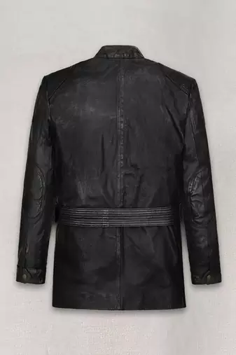 men's black premium lambskin leather jacket vintage inspired look authentic