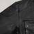 Qawach men's genuine black vintage coat jacket lambskin jacket