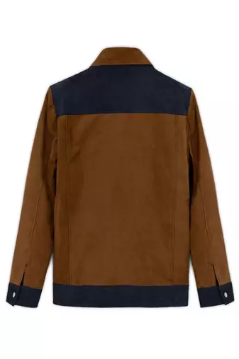 men's brown suede leather jacket classic zip up style authentic