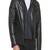 Qawach men's genuine lambskin black leather hoodie jacket stylish look
