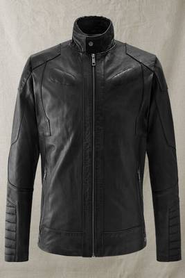 men's black lambskin cafe racer jacket vintage inspired look 1