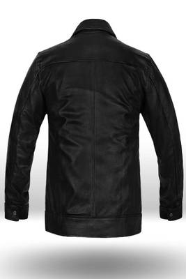men's black premium lambskin leather jacket vintage inspired look superior 2