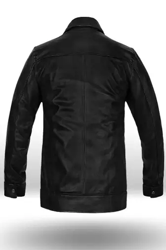 men's black premium lambskin leather jacket vintage inspired look superior